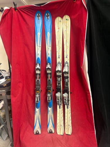 Two pairs of skis: k2 167cm & Volkl 161cm