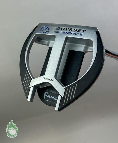 Used Right Handed Odyssey Works Tank 2-Ball Fang 35" Putter Steel Golf Club