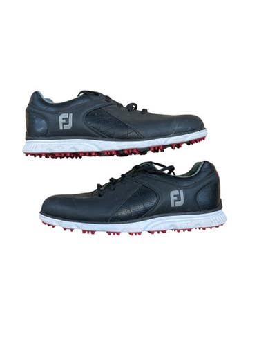 Used Foot Joy Mens Golf Shoes Black Senior 9 11873-C000230981