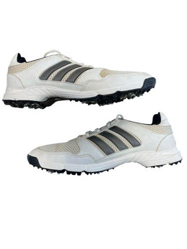 Used Adidas Mens Golf Shoes White Senior 8 11873-S000231714