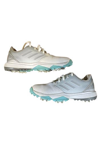 Used Adidas Jr Golf Shoes White Junior 02 11873-S000235064