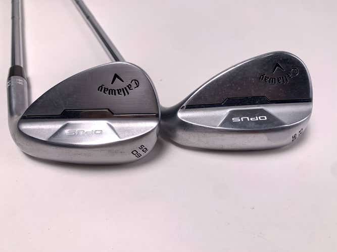 Callaway Opus Brushed Chrome Wedge Set 56* 12 | 60* 10 DG Mid 115g Wedge RH