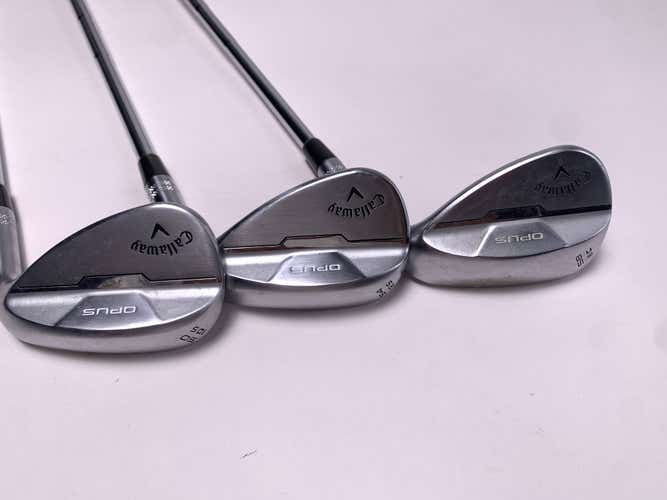 Callaway Opus Brushed Chrome Wedge Set 50* 10 | 54* 12 | 58* 8 DG Mid 115g RH