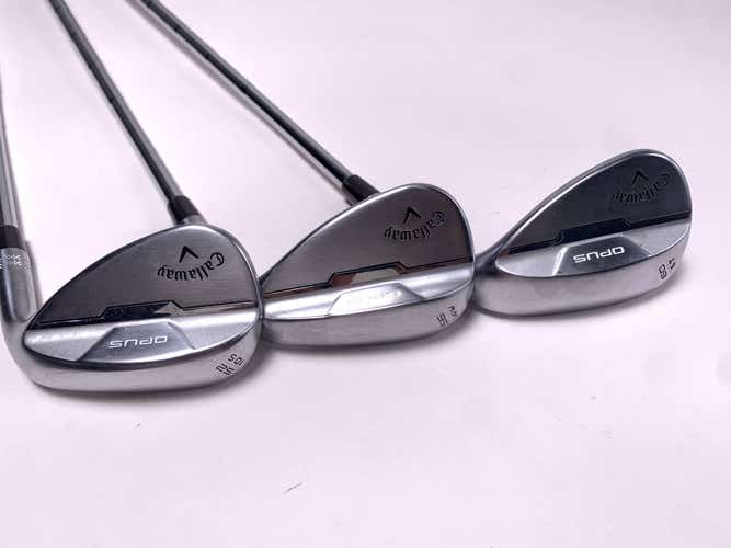 Callaway Opus Brushed Chrome Wedge Set 52* 10 | 56* 14 | 60* 6 DG Mid 115g RH