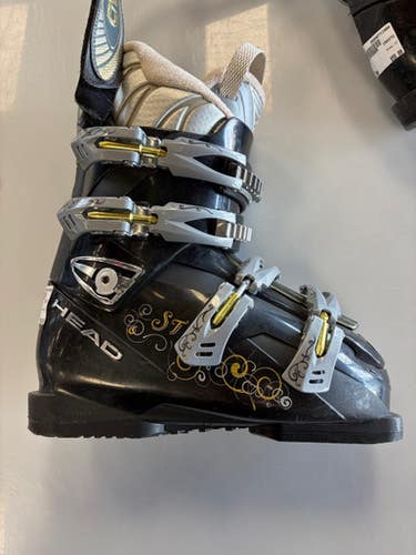 Used Head ST Womens DH Ski Boot Grey 255 MP - M07.5 - W08.5 11860-S000306347