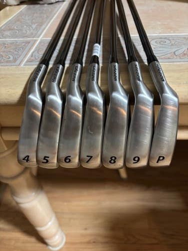 Men's 2023 Snake Eyes Right Handed Iron Set Senior Flex Graphite Shaft Like New