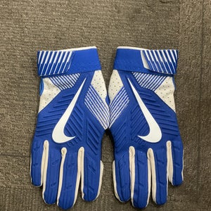 Used Nike DUKE FOOTBALL GLOVES FB Gloves Royal Blue 3X 11614-S000233698