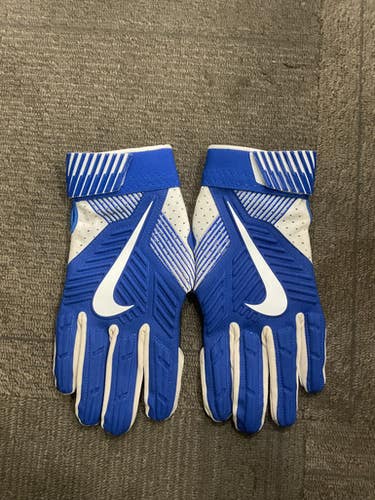 Used Nike DUKE FOOTBALL GLOVES FB Gloves Royal Blue 3X 11614-S000233698