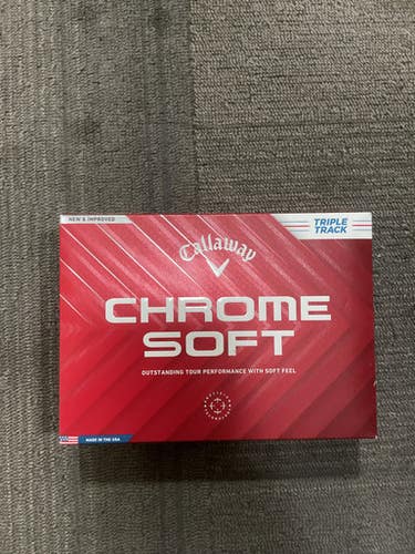 Used Callaway CHROME SOFT TRIPLE TRACK 12 Pack - Golf Balls 11614-S000233685