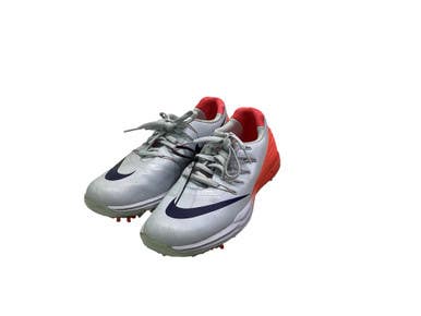 Used Nike Mens Golf Shoes Silver And Red Senior 8 11347-S000266321