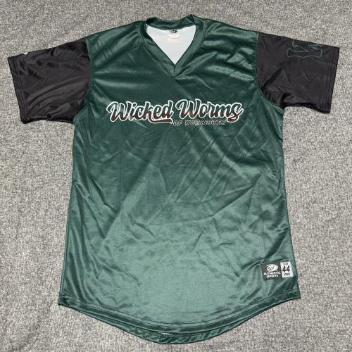 Wicked Worms of Worcester Red Sox Woo Sox #49 Team Issued Game Alt. Jersey Sz 44