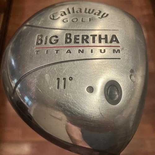 Callaway Big Bertha Titanium Driver 11 Degree Mens RH Regular RCH Graphite shaft
