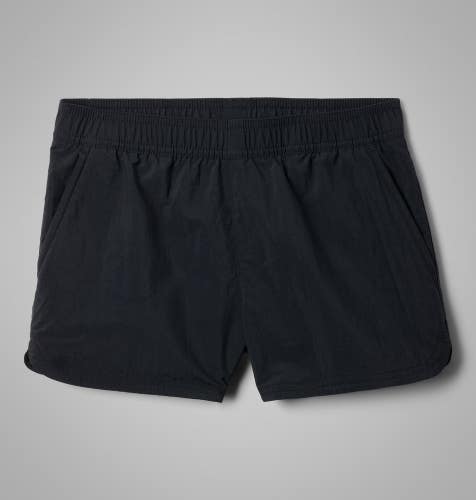 Columbia PFG Backcast II Shorts Girls M Black Omni-Shade Elastic Waist DSGL560