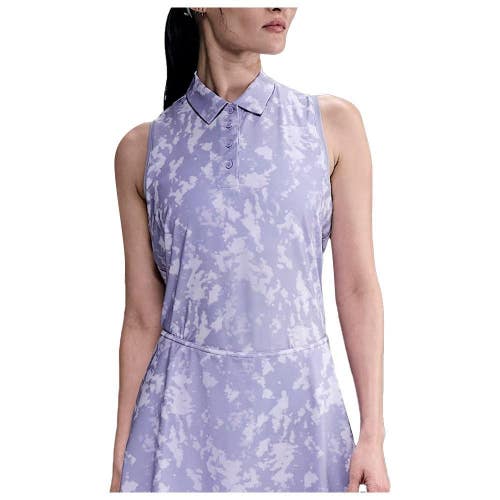Nike Victory Golf Shirt Women's XS Purple Printed Sleeveless Activewear DSGL815