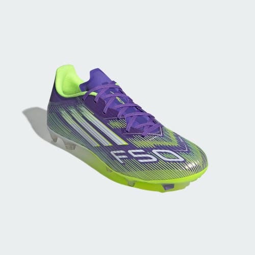 Adidas F50 League JI0003 Men's 12 Purple Firm/Multi-Ground Soccer Cleats MEW300
