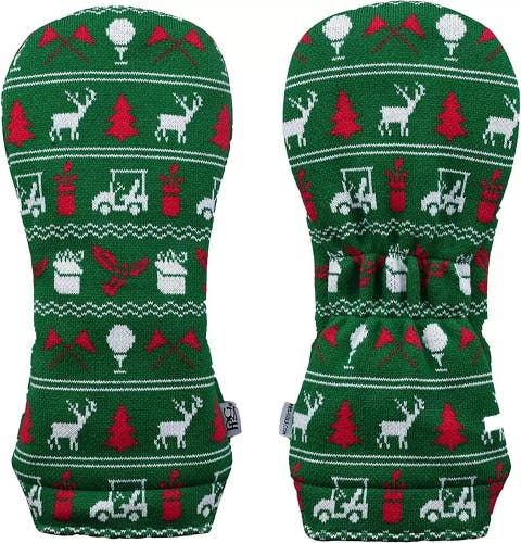 PRG Originals Ugly Christmas Sweater Driver Cover Unisex Green Knit Golf DSGL582