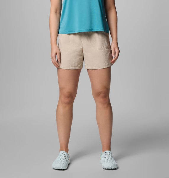 Columbia Sandy River Shorts II Womens Beige Omni-Shade UPF 30 Drawstring DSGL558