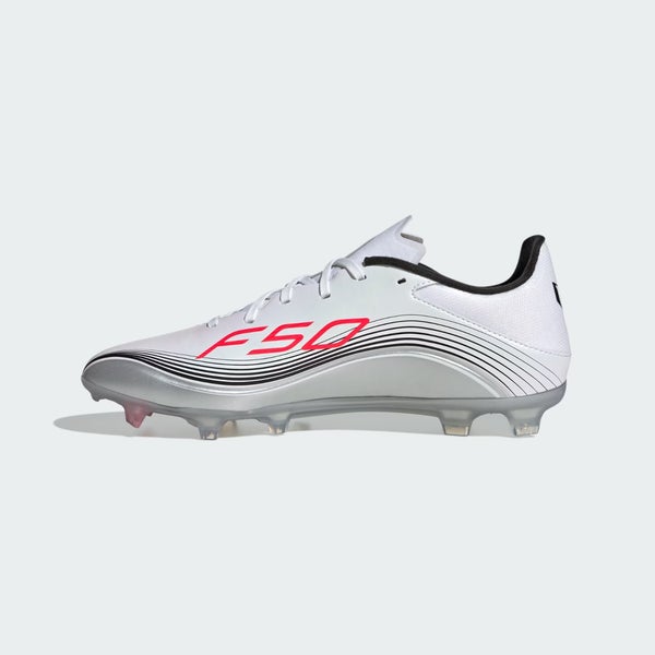Adidas F50 Messi League JP7446 Men's White Silver FG-MG Soccer Cleats ...
