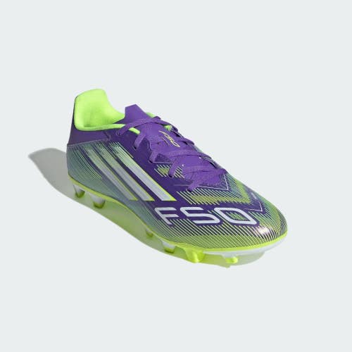 Adidas F50 Club JI0043 Men's Purple Rush Lace Up FG/MG Football Boots MEW290