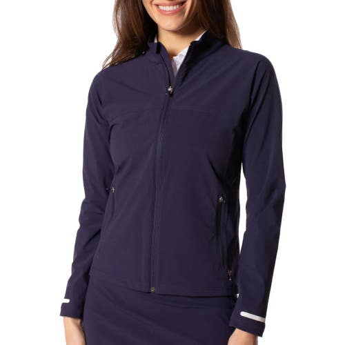 Golftini Be An Athlete Jacket Women's Medium Navy Thumbhole Full Zip DSGL719