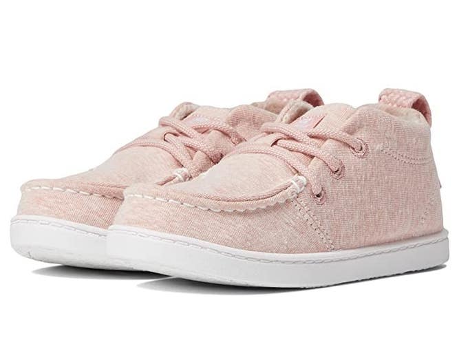Roxy RG Minnow Wally Sneakers Kids 5 Pink Moc Toe Comfort Casual Shoes JOBB2198