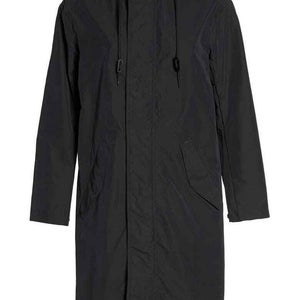 Nike Lab Essentials Women's Black Long Sleeve Full Zip Parka Jacket Small NTF153