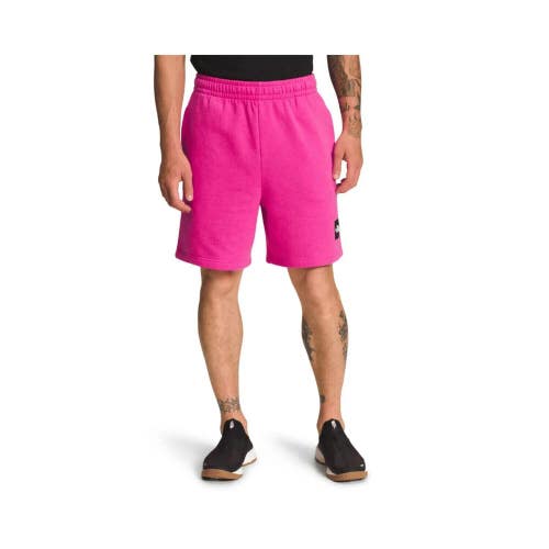 The North Face Box NSE Shorts Men Medium Pink Cotton Elastic Waist Pull-On PHC59