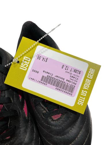 Used Adidas Soccer Cleats Black Youth 12.0 11847-S000033885