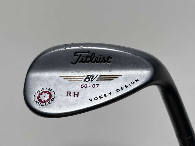 Titleist Vokey Spin Milled Chrome 2009 Wedge 60* 7 Bounce InterFlexx Regular RH