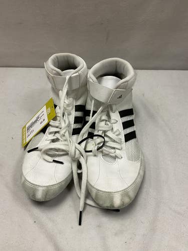 Used Adidas Wrestling Shoes White Senior 9.5 11490-S000270958