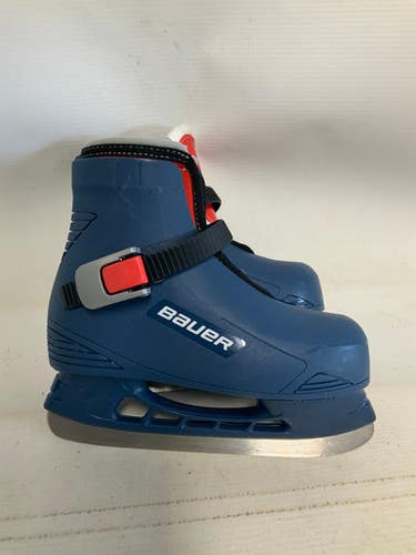 Used Bauer BLUE BUCKLE 10/11 Youth Hockey Skate Youth 10.0 11823-S000038005