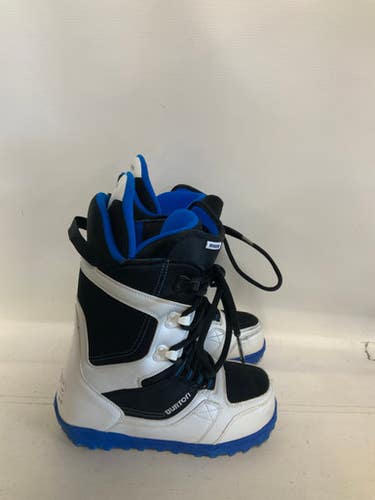 Used Burton INVADER Mens Snowboard Boots Royal Blue Senior 8 11823-S000037982