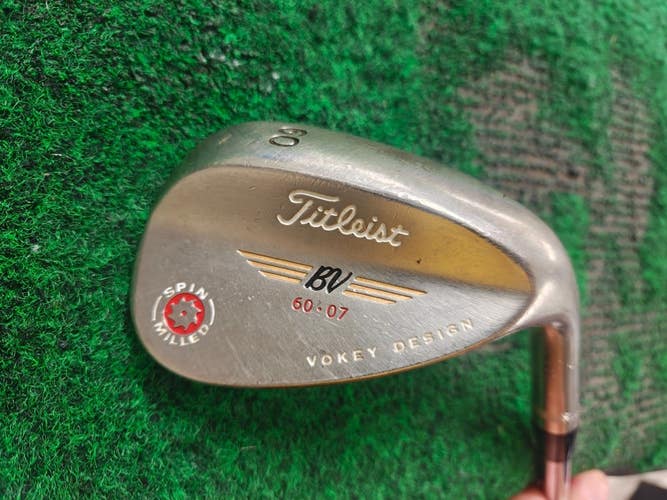 Titleist Vokey Design Spin Milled 60.07 Lob Wedge LW 60 Degree