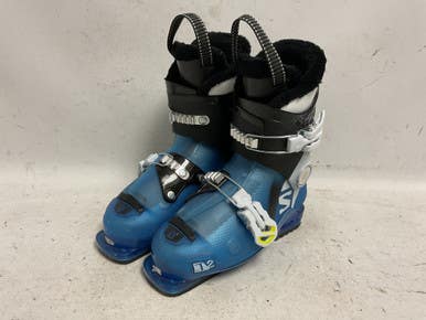 Used Salomon T2 Boys DH Ski Boot Royal Blue 210 MP - J02 11855-S000201225