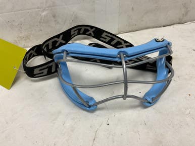 Used STX 4SIGHT PLUS-S Lacrosse Goggles Carolina Blue Senior 11855-S000201214