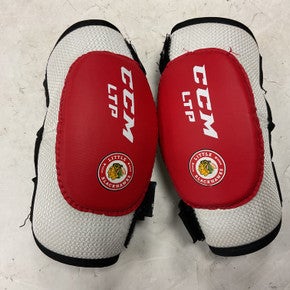 Used CCM LTP LITTLE BLACKHAWKS Junior Elbow Pads SM 11855-S000201196