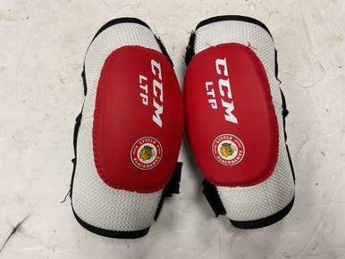Used CCM LTP LITTLE BLACKHAWKS Junior Elbow Pads SM 11855-S000201196