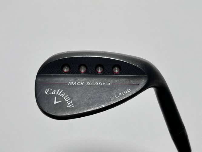 Callaway Mack Daddy 4 Black Wedge 60* 10 Bounce S-Grind S200 115g Steel Mens RH