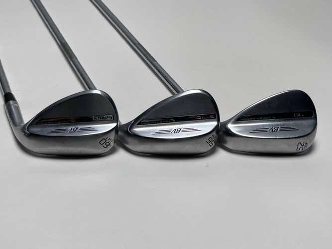 Titleist Vokey SM10 Tour Chrome Wedge Set 52* 8 56* 10 60* 8 Vokey Steel Mens RH