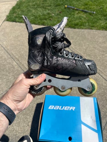 Black Mission Inhaler NLS6 Hockey Skates Wide Width 12 (Used)