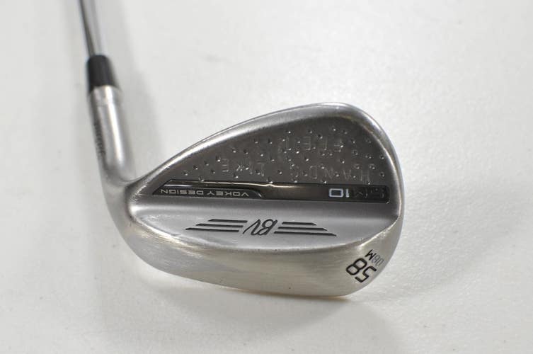 Titleist Vokey SM10 Nickel 58*-08M Wedge Right BV Wedge Flex Steel # 214608