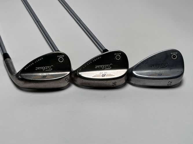 Titleist Vokey Spin Milled SM4 Wedge Set 52* 8 56* 8 60* 10 Steel RH