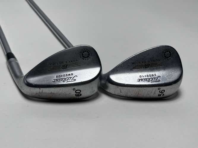 Titleist Vokey Spin Milled Wedge Set 56* 10 60* 8 True Temper Dynamic Gold RH