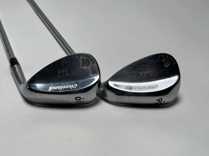 Cleveland 588 RTX 2.0 Tour Satin Wedge Set 56* 8 60* 10 Wedge Steel Mens RH