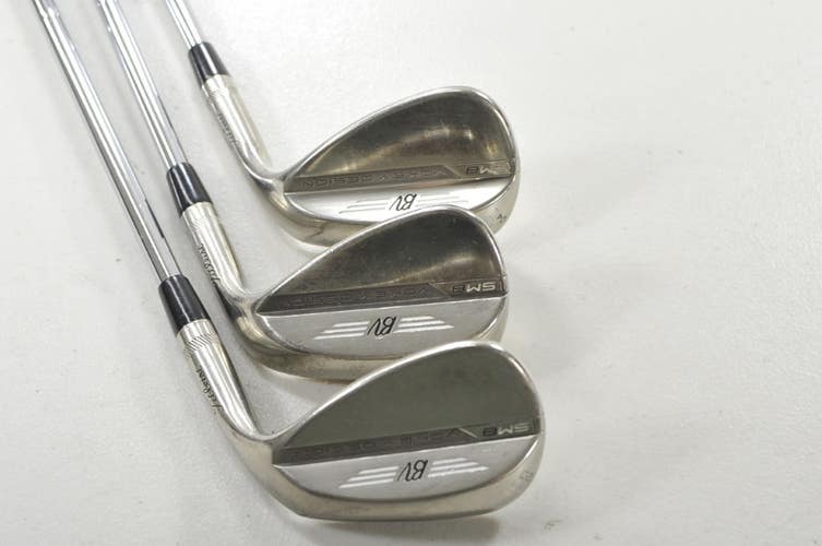 Titleist Vokey SM8 Brushed Steel 52*, 56*, 60* Wedge Set Right Steel # 214619