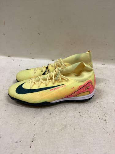 Used Nike AIR ZOOM MERCURIAL SUPERFLY KM Soccer Turf Shoes Yellow Senior 10.5 11725-S000498469