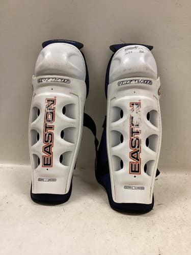 Used Easton SYNERGY 300 Senior Shin Guards White 15" 11725-S000498503