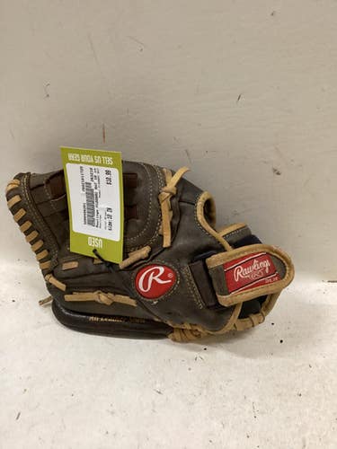 Used Rawlings H100BRC RHT BB/SB Glove RH Throw Brown 10" 11725-S000498291