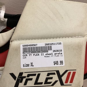 Used CCM YT FLEX II Junior Body Armor XL 11725-S000499567
