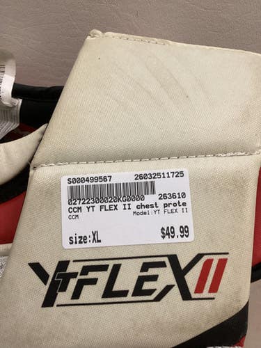 Used CCM YT FLEX II Junior Body Armor XL 11725-S000499567